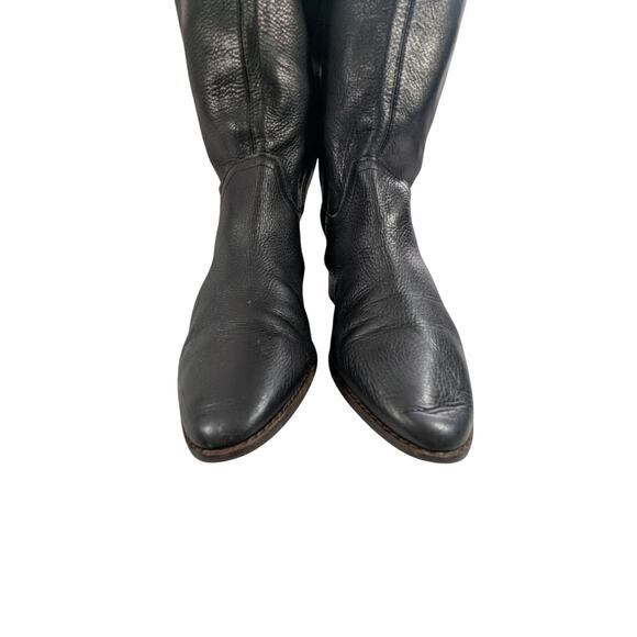 LUCKY BRAND! "LAERYS" BLACK GENUINE LEATHER WESTERN POINTY TOE BOOTS! SZ 8.5M - Picture 5 of 13
